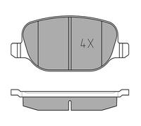 MEYLE Jeu de garnitures de frein, frein à disque 0252376017 Compatible avec: ALFA ROMEO 159, 159 Sportwagon, BRERA, SPIDER, LANCIA DELTA III, THESIS