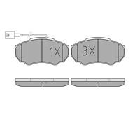 MEYLE Jeu de garnitures de frein, frein à disque 0252391719/PD Compatible avec: CITROËN JUMPER I Bus, JUMPER I Bus, JUMPER I Kasten, JUMPER I Kasten, JUMPER I Pritsche/Fahrgestell