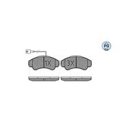 MEYLE Jeu de garnitures de frein, frein à disque 0252391919/PD Compatible avec: CITROËN JUMPER I Bus, JUMPER I Bus, JUMPER I Kasten, JUMPER I Pritsche/Fahrgestell, JUMPER I Pritsche/Fahrgestell
