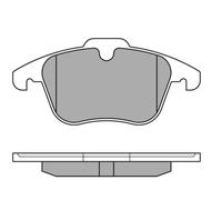 MEYLE Jeu de garnitures de frein, frein à disque 0252412319 Compatible avec: FORD GALAXY II, MONDEO IV, MONDEO IV Stufenheck, MONDEO IV Turnier, S-MAX, LAND ROVER DISCOVERY SPORT, LAND FREELANDER 2
