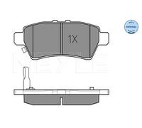 Meyle 025 242 4016/W Kit de plaquettes de frein, frein à disque