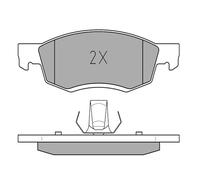 MEYLE Jeu de garnitures de frein, frein à disque 0252467318 Compatible avec: DACIA LOGAN, LOGAN EXPRESS, LOGAN MCV, LOGAN Pick-up, RENAULT LOGAN I, LOGAN I Kombi