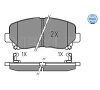 Meyle Plaquettes de frein 025 255 6416 – frein à disque