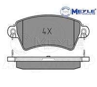 Meyle Plaquette De Frein Set,Essieu Avant Avec anti-grincement plaque 025 233