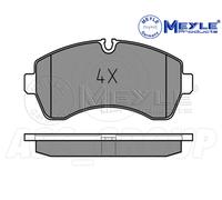 Meyle Plaquette De Frein Set,Essieu Avant Avec anti-grincement plaque 025 292