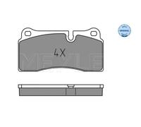 MEYLE Plaquette de Freins Bremsbelegsatz Arrière pour Audi R8 Q7 BMW 4 Coupé