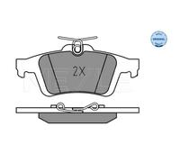 MEYLE Plaquette de Freins Bremsbelegsatz Arrière pour Ford Focus II Mazda 3