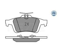 MEYLE Plaquette de Freins Bremsbelegsatz Arrière pour Ford Focus II Mazda 3 5
