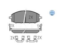 MEYLE Plaquette de Freins Bremsbelegsatz Avant pour Nissan Patrol Taille V Wagon
