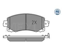 MEYLE Plaquette de Freins Bremsbelegsatz Avant pour Subaru Impreza de Hayon