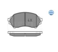 MEYLE Plaquette de Freins Bremsbelegsatz Avant Système Sumitomo pour Mazda 323 F