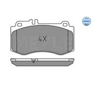 MEYLE Plaquette de freins Ensemble documents avant pour Mercedes-Benz