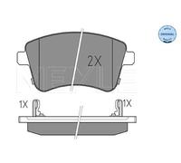 MEYLE 025 251 8419/W Plaquettes de frein