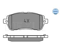 MEYLE Plaquettes De Frein Ensemble De Plaquettes Avant Compatible Pour Ford K