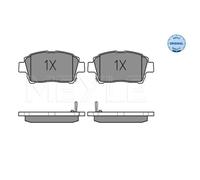 MEYLE Plaquettes De Frein Ensemble De Plaquettes Avant Pour Toyota Yaris Corolla