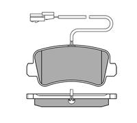 Jeu de plaquettes de frein, frein à disque