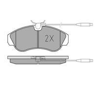 MEYLE Plaquettes de freins Avant contact de signal d'usure inclus 025 217 9919/W