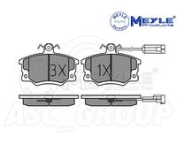 Meyle Set Plaquettes De Frein,Avant Essieu Avec anti-grincement plaque 025 208