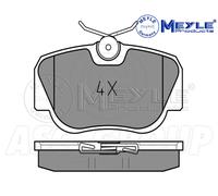 Meyle Set Plaquettes De Frein,Avant Essieu Avec anti-grincement plaque 025 210