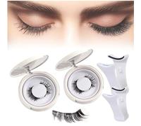 Meylora Magnetic Lashes, Meylora Magnetic Eyelashes With Applicator, Quick Easy Safe No Glue or Liner Needed (Simple, 2 PCS)