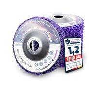 MeyMel® Lot de 5 disques CSD de qualité supérieure - 125 mm - 5 disques de ponçage grossiers violets - Disque de nettoyage haute performance et incassable - Pour meuleuse d'angle 125 mm - Éliminateur