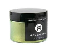 MEYSPRING Pigment vert pour résine époxy or olive - 50 g - Poudre de mica verte pour résine époxy, résine UV et résine artistique - Pigment changeant de couleur