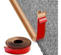 MeYuxg Bande adhésive de bordure pour tapis, ruban de finition de tapis de 5M, bande de transition auto-adhésive en PVC, bande de transition de tapiss à plancher en bois, pour angles