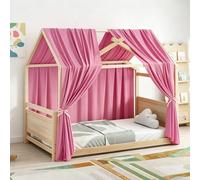 MeYuxg Ensemble Ciel de Lit pour Lit Maison, 2 pièces Voilage Ciel de Lit en Mousseline, Baldaquin en Tissu pour Lit Enfant Fille Garçon Chambre Enfant, Déco Chambre Enfants Baldaquin, 135L X 350H cm