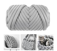 MeYuxg Grosse Laine à Tricoter à La Main Gris, 25M Pelote Laine Grosse Maille Super Douce Lavable, Grosse Laine pour Plaid, Pelote de Laine XXL pour Couverture, Chunky Yarn (500g)