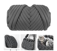 MeYuxg Grosse Laine à Tricoter à La Main Gris Foncé, 25M Pelote Laine Grosse Maille Super Douce Lavable, Grosse Laine pour Plaid, Pelote de Laine XXL pour Couverture, Chunky Yarn (500g)