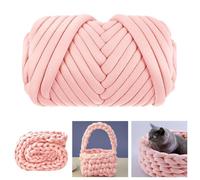 MeYuxg Grosse Laine à Tricoter à La Main Rose Clair, 25M Pelote Laine Grosse Maille Super Douce Lavable, Grosse Laine pour Plaid, Pelote de Laine XXL pour Couverture, Chunky Yarn (500g)