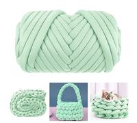 MeYuxg Grosse Laine à Tricoter à La Main Vert Clair, 25M Pelote Laine Grosse Maille Super Douce Lavable, Grosse Laine pour Plaid, Pelote de Laine XXL pour Couverture, Chunky Yarn (500g)