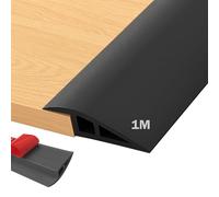 MeYuxg Profilé de transition autocollant - 1 m x 5 cm - En PVC - Barre de transition - Pour sol, rampe de seuil, rail de transition autocollant - Pour sol et tapis, stratifié - Pour parquets, seuils