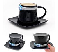 MeYuxg Sabo Tasse Ceramique One Piece Anime Noir Chapeau Café, Cadeau Saint-Valentin, Anniversaire, Fêtes, Nouvelle Année