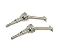 MEYZJRC 2 Pièces Arbre de Transmission Voiture RC Ensemble Accessoire Assemblage Fer Articulation Métallique Mise à Niveau Convient pour Jeux Voitures Radioco, Argent