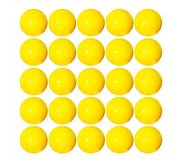 MEYZJRC 25 Pièces Boules Bingo Boules Raffle Boules Numérotées Boules Appel Conception Ouverte Portable En PP Solide avec Fenêtre Facile à Lire Adaptées pour, JAUNE