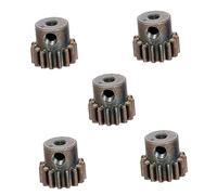 MEYZJRC 5 Pièces Pignon Engrenage Métal Motorisé Accessoire pour Voiture RC Acier Remplacement Résistant à L'Usure Employé Au Modélisme Réparation Loisirs Col, 15T