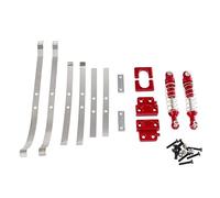 MEYZJRC 8 Pièces Ressort Fixation Essieu Arrière Métal Ensemble Amélioration RC Voiture Modifiée Complet pour MN82 LC79 Convient Projets DIY Pièces Détachées, Rouge