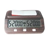 MEYZJRC Horloge d'Échecs Numérique Chronomètre Minuteur Électronique Fonction Alarme Portable Mémoire Récompense Adapté pour Compétitions Jeux d'Échecs