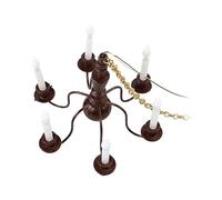 MEYZJRC Lustre Miniature Luminaire Plafond Led Mini En Acier Inoxydable Conçu pour Architecture Maquette Modélisme Décoration Table Sable, Cuivre 14.5cmx6cm