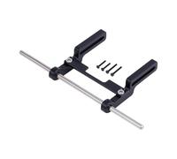 MEYZJRC Pare-chocs avant RC Voiture en Alliage Durci Pièce Détachée pour Crawler Radiocommandé Accessoire Antibruit et Barre de Protection Frontale Adapté, Noir
