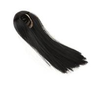 MEYZJRC Perruque Figurine Poupée Femme Accessoire Cheveux Longs Simulés 1/6 Échelle Modèle Facile à Changer Adapté pour Décoration Création Collection Figure, Cheveux longs noirs