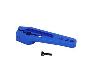 MEYZJRC RC Car Servo Arm Aluminium 25T Servo Arm Long Steering Servo DIY M2 Filetage Rocker Utilisation pour Voitures Bateaux Avions Modélisme Maintenanc, Bleu