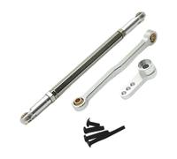MEYZJRC Tige de Liaison Servo RC Barre de Direction Metal Accessoire Installation Simple Élément pour Voiture Télécommandée Adapté Course Voiture RC 1, argent