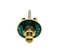 MEYZJRC Verrou Sangle Bouton à Poussoir en Alliage Zinc pour Acoustique Électrique Basse Boucle Décorative Ronlle en Feutre pour Fixation Stable sur Scène, Or
