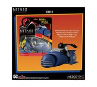 Mezco 5 Points - DC Comics Batman: The Animated Series - Batman & Batcycle -