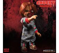 Mezco Toys Bambino Play 3 Pizza Face Chucky Figurine parlante