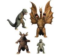 Mezco Toyz – Set de 4 figurines Godzilla 1968 (Godzilla: Destroy All Monsters) 5 points XL
