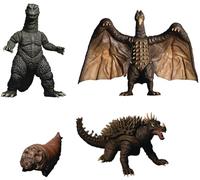 MEZCO TOYS Set 4 figuras Godzilla 1968 Godzilla: Destroy All Monsters 5 Points XL