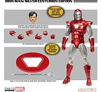 Mezco Toyz Figurine Marvel One:12 Collectif Iron Man 1/12 16 cm Édition Centurion Argent
